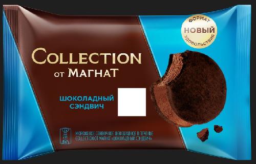 Сэндвич COLLECTION от МАГНАТ сливочное шок. в шок. печенье 65 гр/ 24шт  90009862