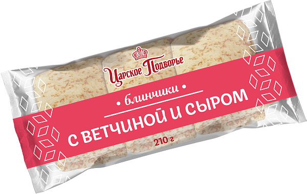 Блинчики с ветчиной и сыром Царское подворье конвертики 1 кор / 5кг