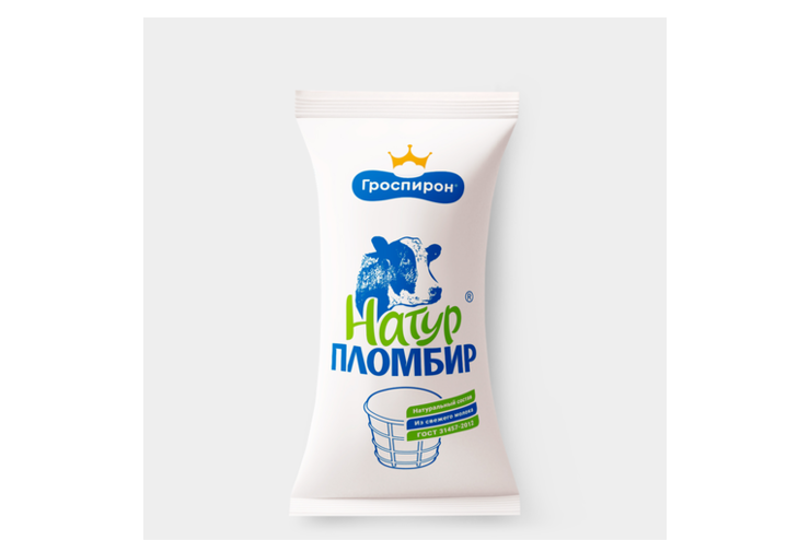 Стакан Натур пломбир 90г/24шт (02/000)