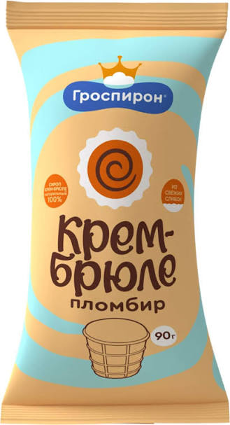 Стакан натур пломбир  крем-брюле 83г/24 (36/010)